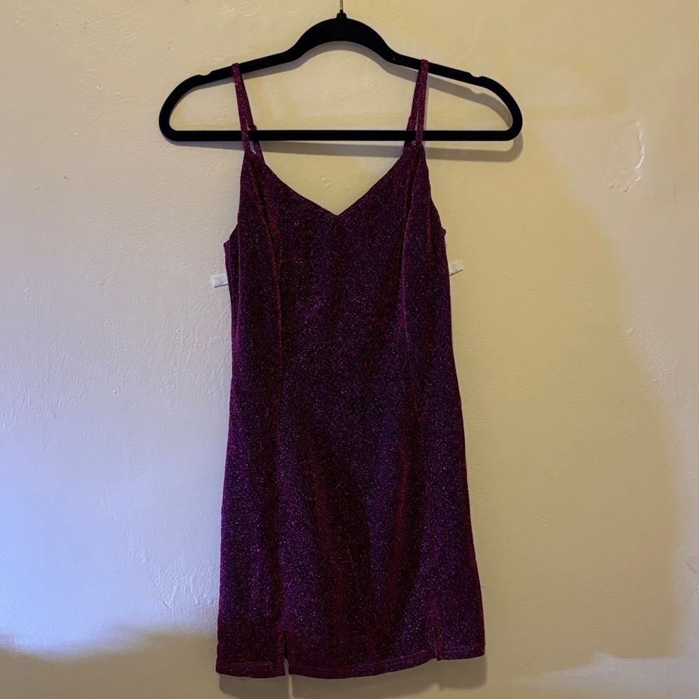 Lulu's Sparkling Purple Mini Dress